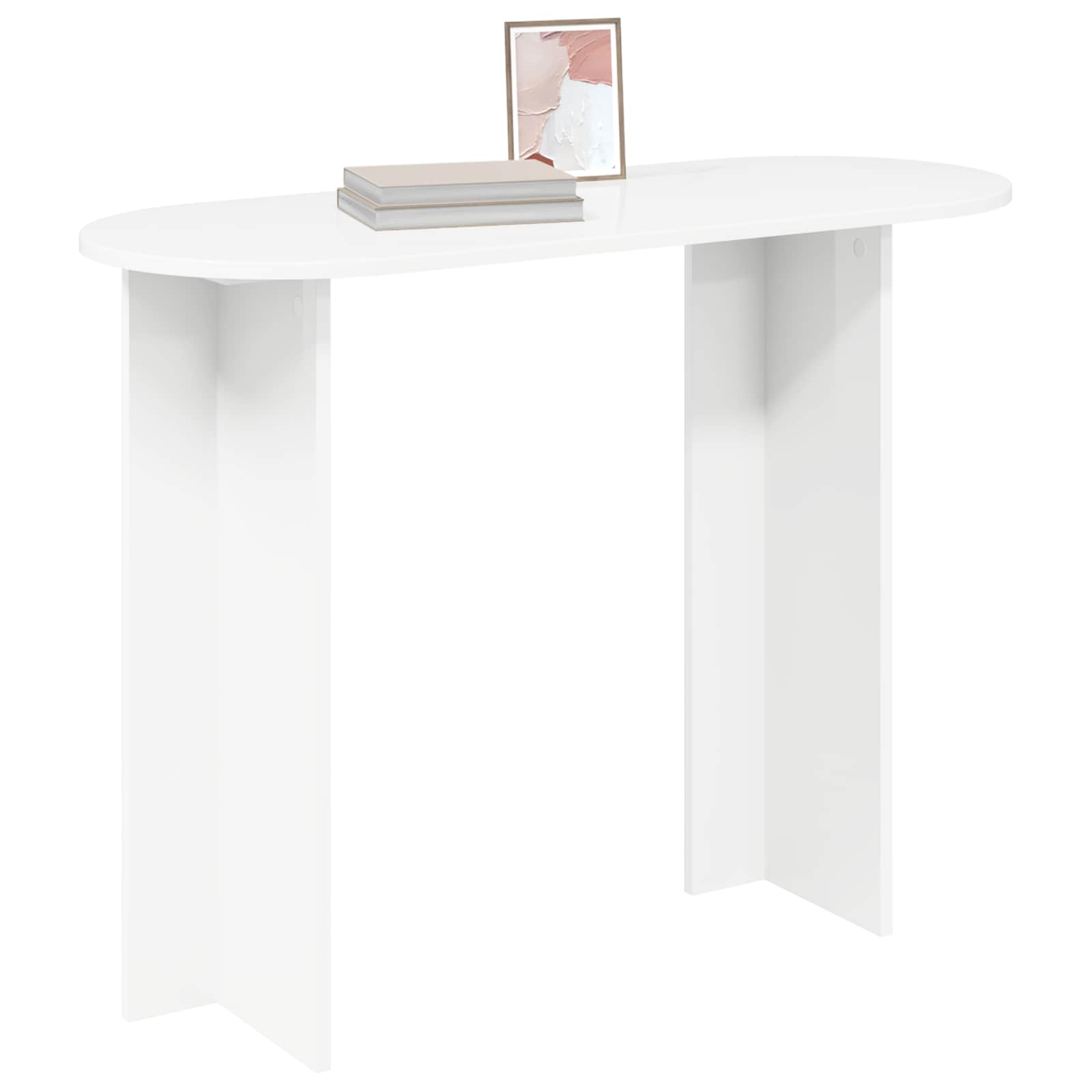 vidaXL Konsolentisch Weiß 100 x 39,5 x 75 cm Holzwerkstoff
