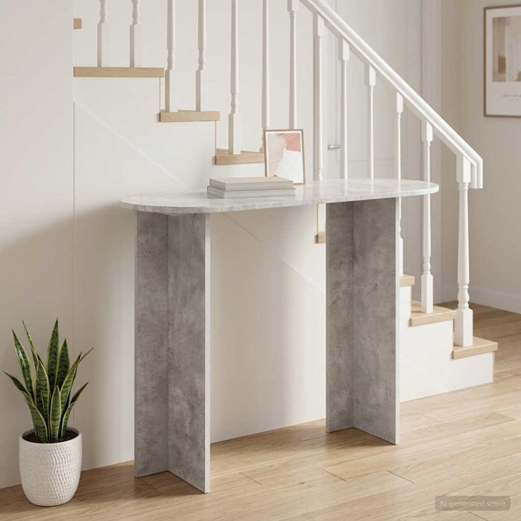 vidaXL Konsolentisch Betongrau 100 x 39,5 x 75 cm Holzwerkstoff