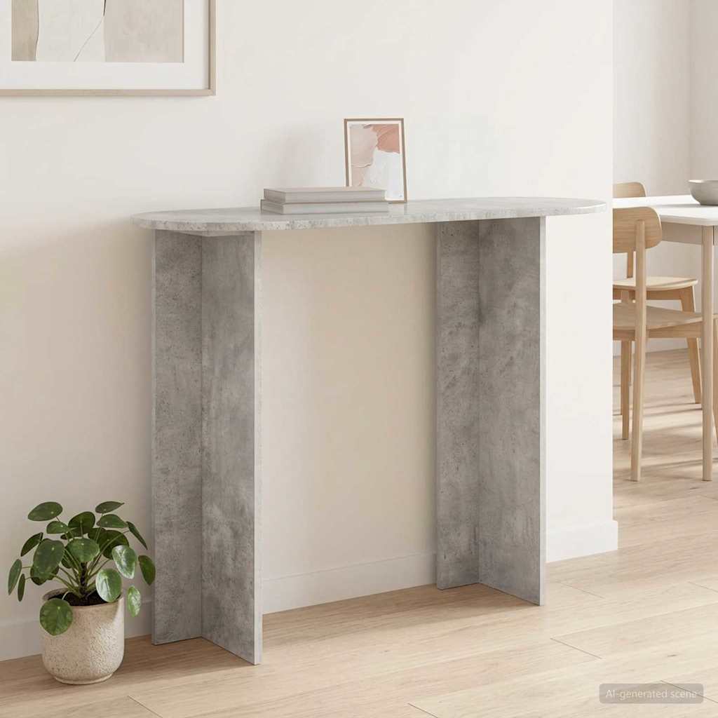 vidaXL Konsolentisch Betongrau 100 x 39,5 x 75 cm Holzwerkstoff