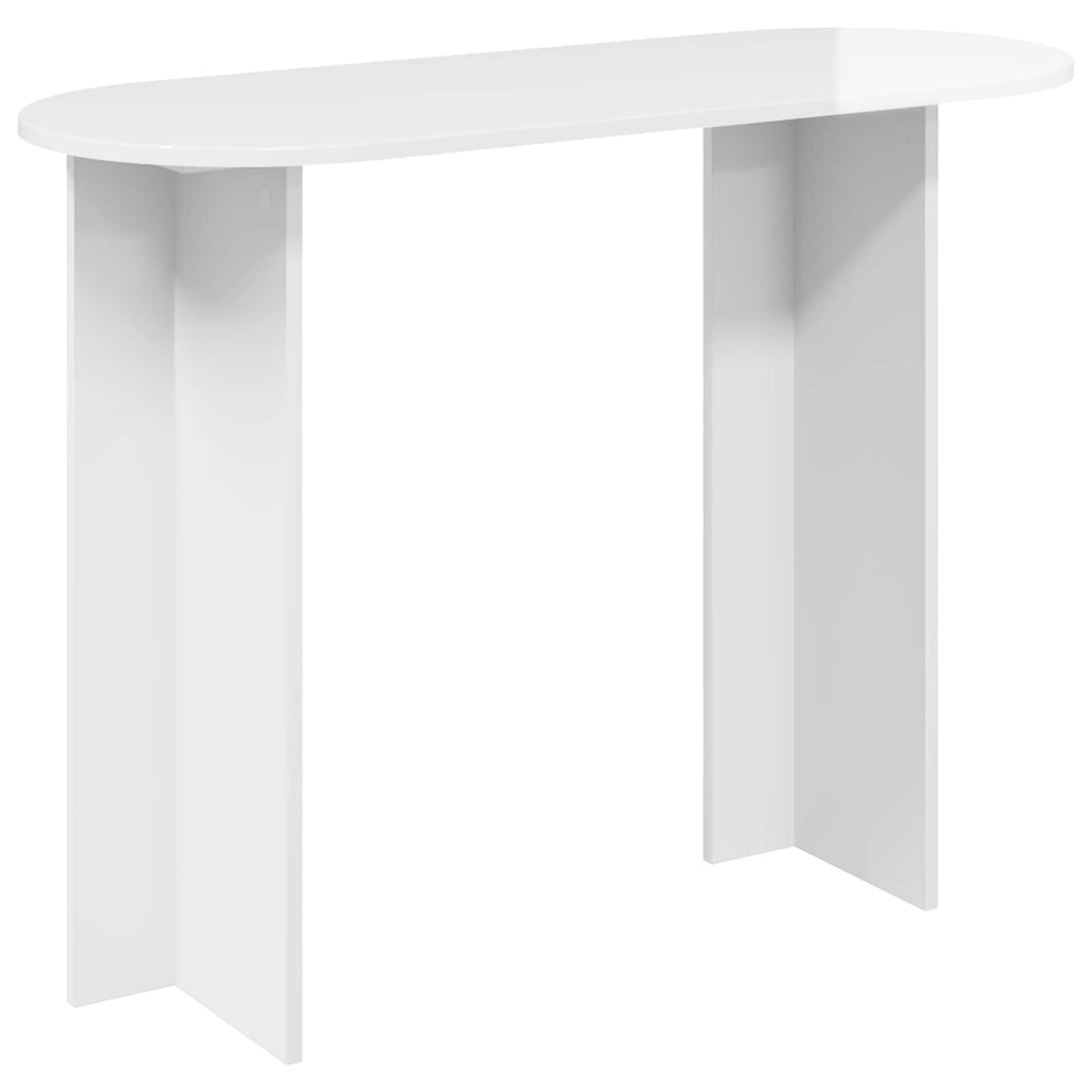 vidaXL Konsolentisch Hochglanz Weiß 100 x 39,5 x 75 cm Holzwerkstoff