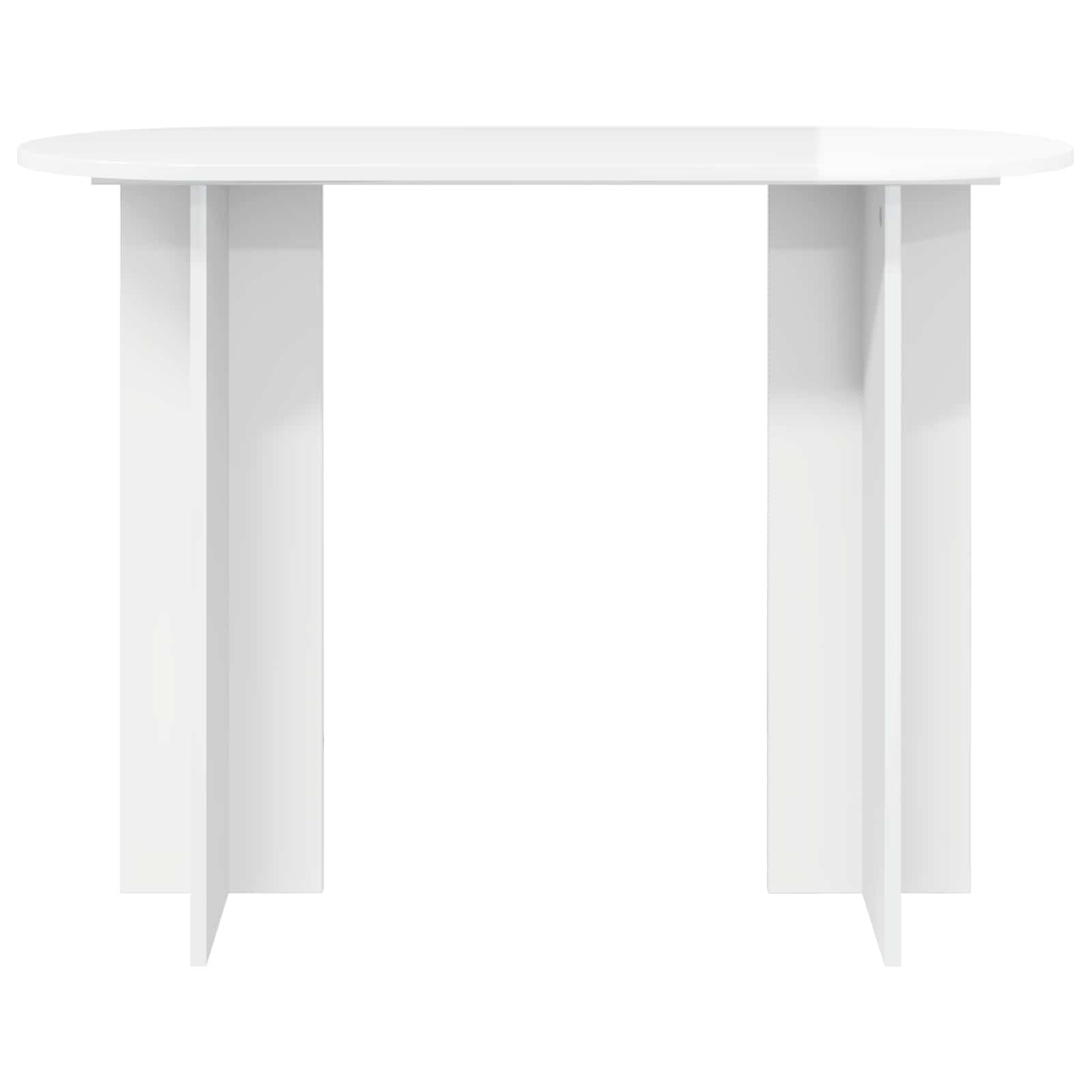 vidaXL Konsolentisch Hochglanz Weiß 100 x 39,5 x 75 cm Holzwerkstoff