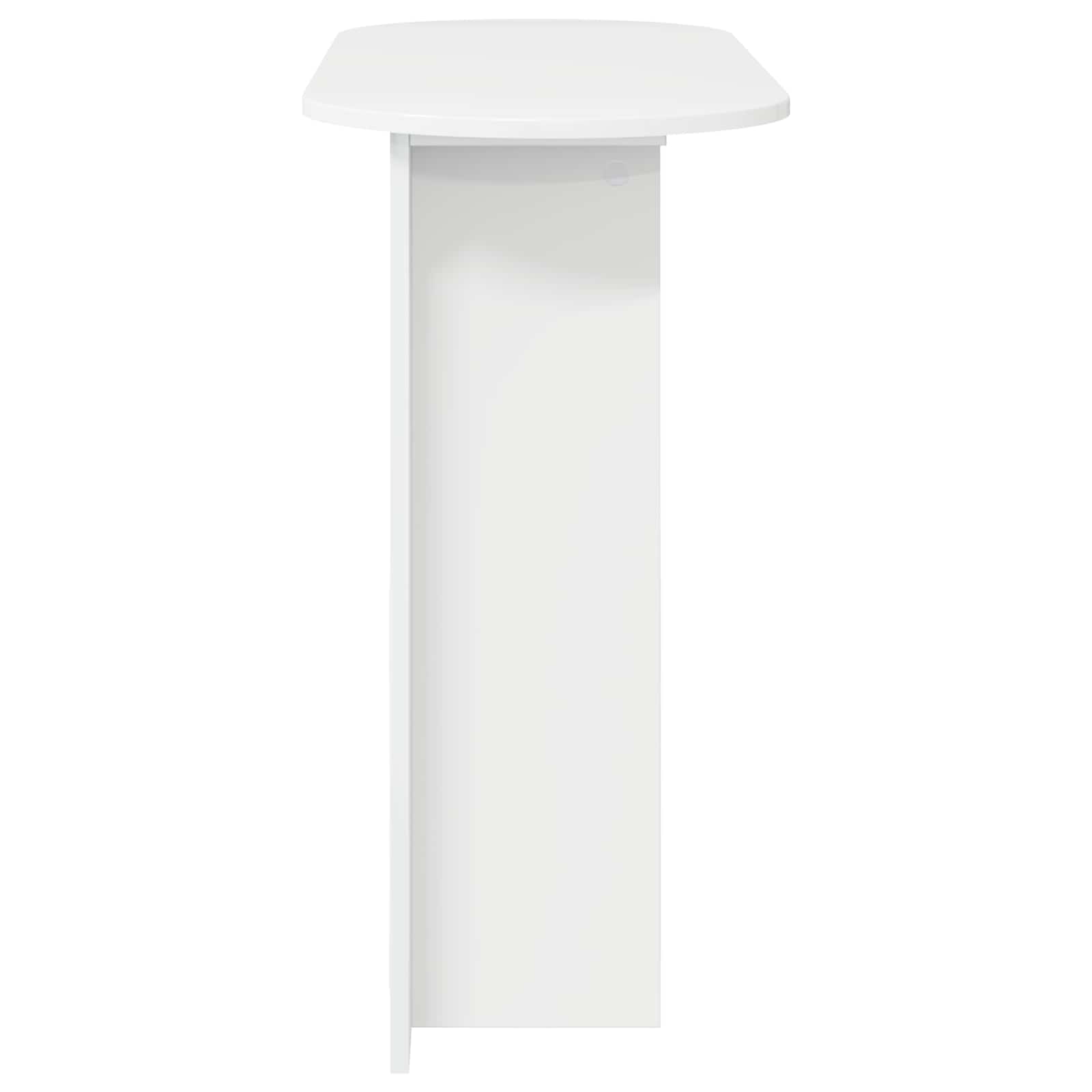 vidaXL Konsolentisch Hochglanz Weiß 100 x 39,5 x 75 cm Holzwerkstoff
