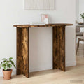 vidaXL Konsolentisch mit Speicher Geräucherte Eiche 100 x 39,5 x 75 cm