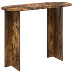 vidaXL Konsolentisch mit Speicher Geräucherte Eiche 100 x 39,5 x 75 cm