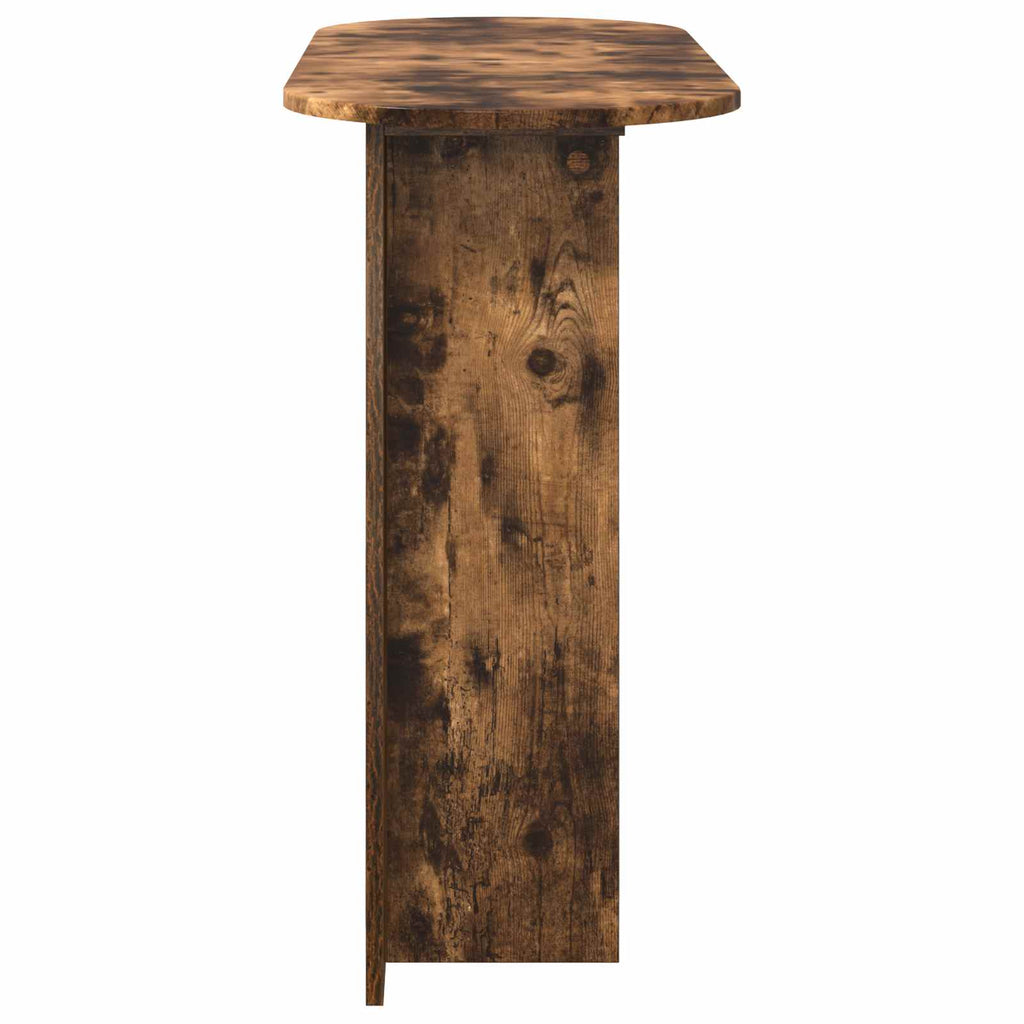 vidaXL Konsolentisch mit Speicher Geräucherte Eiche 100 x 39,5 x 75 cm