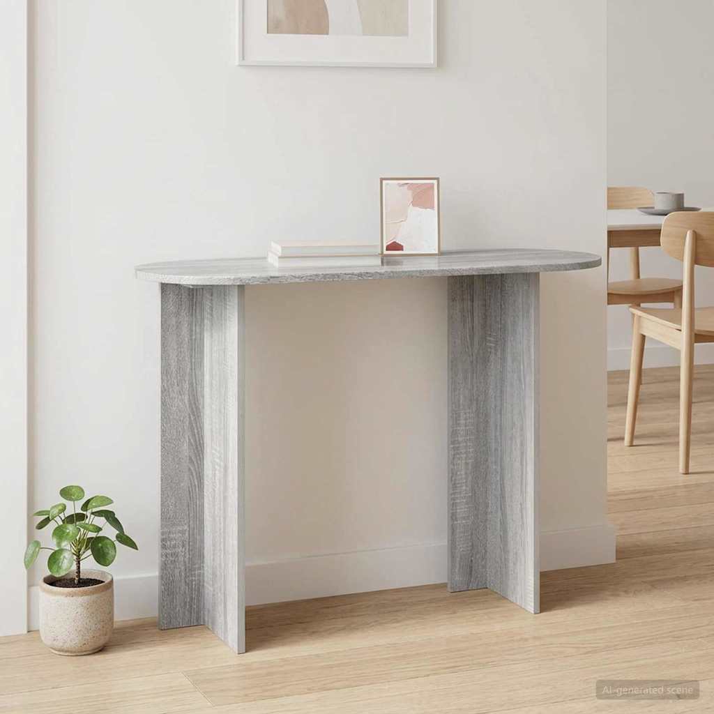 vidaXL Konsolentisch Graues Sonoma 100 x 39,5 x 75 cm Holzwerkstoff