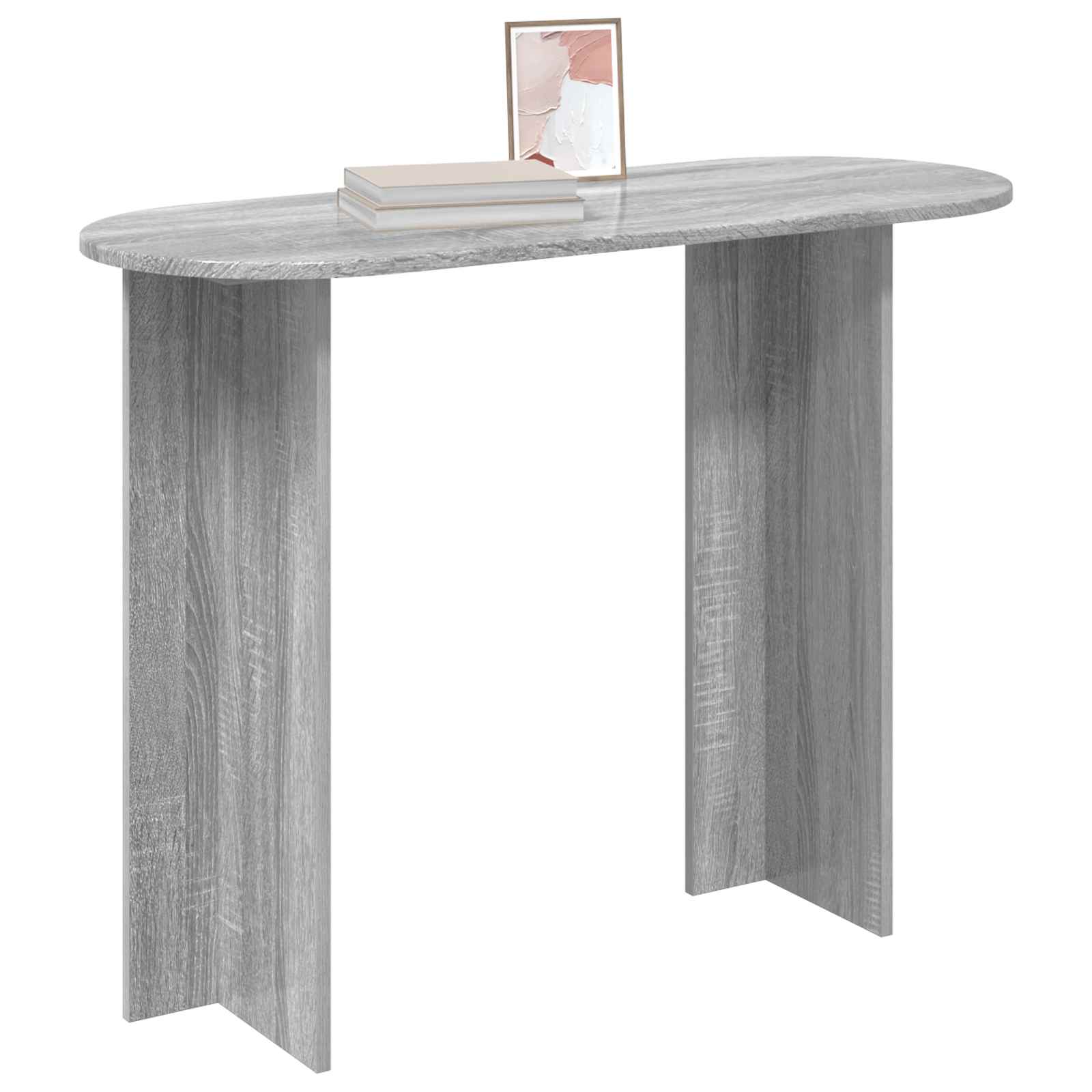 vidaXL Konsolentisch Graues Sonoma 100 x 39,5 x 75 cm Holzwerkstoff