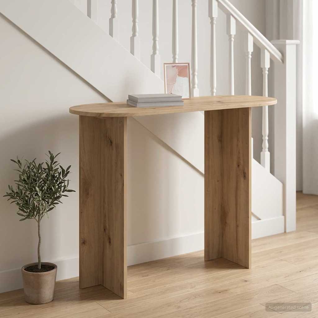 vidaXL Konsolentisch Artisan-Eiche 100 x 39,5 x 75 cm Holzwerkstoff