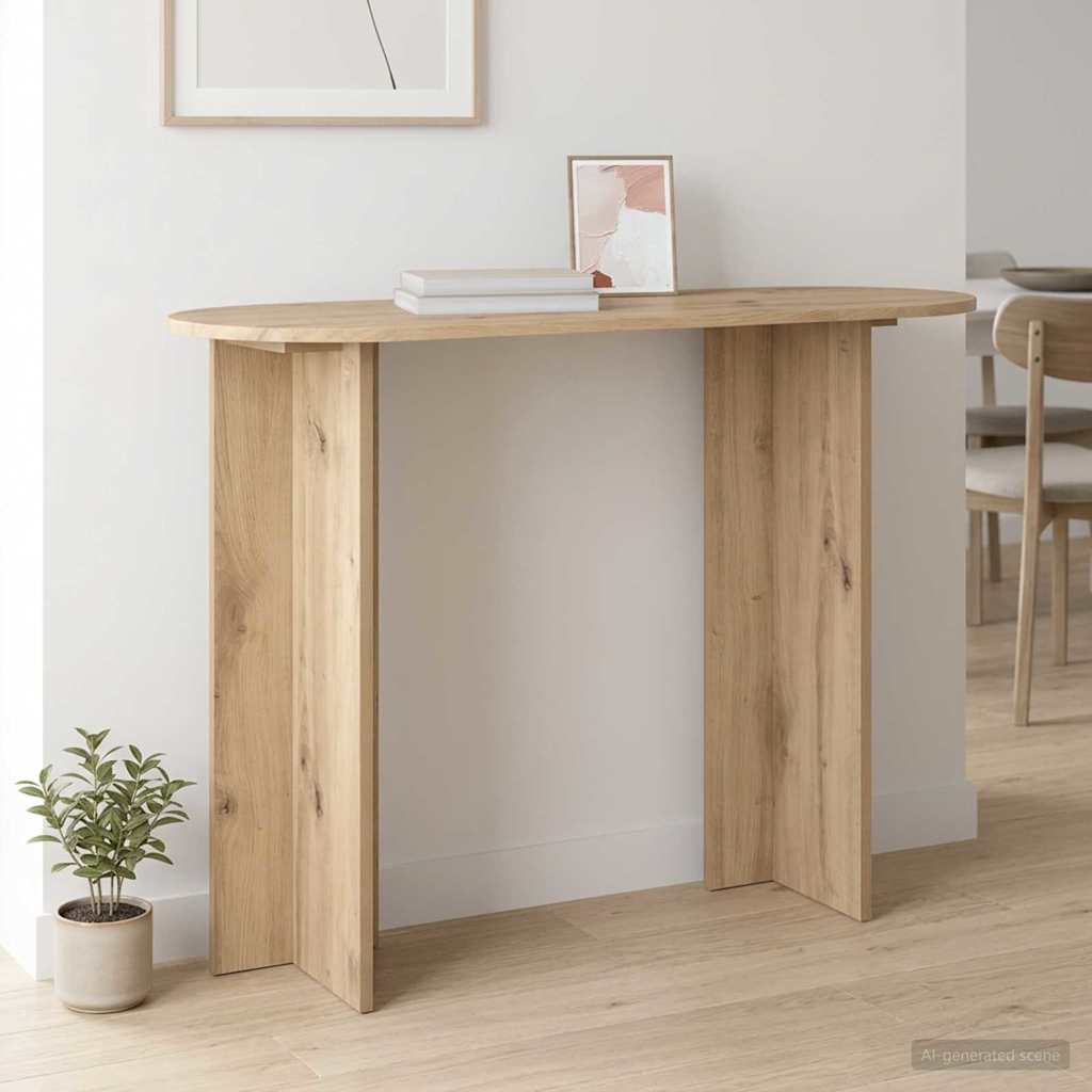 vidaXL Konsolentisch Artisan-Eiche 100 x 39,5 x 75 cm Holzwerkstoff