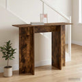 vidaXL Konsolentisch Geräucherte Eiche 100 x 30 x 75 cm Holzwerkstoff
