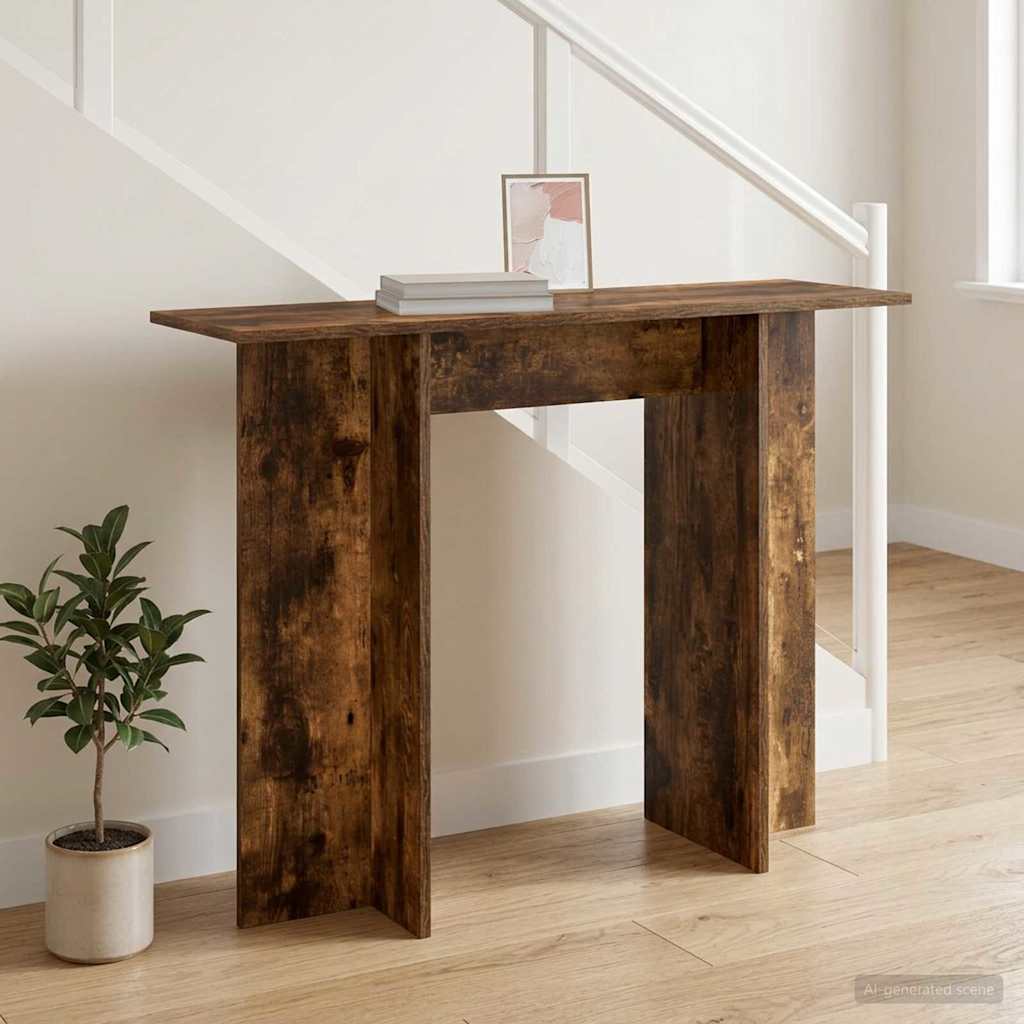 vidaXL Konsolentisch Geräucherte Eiche 100 x 30 x 75 cm Holzwerkstoff