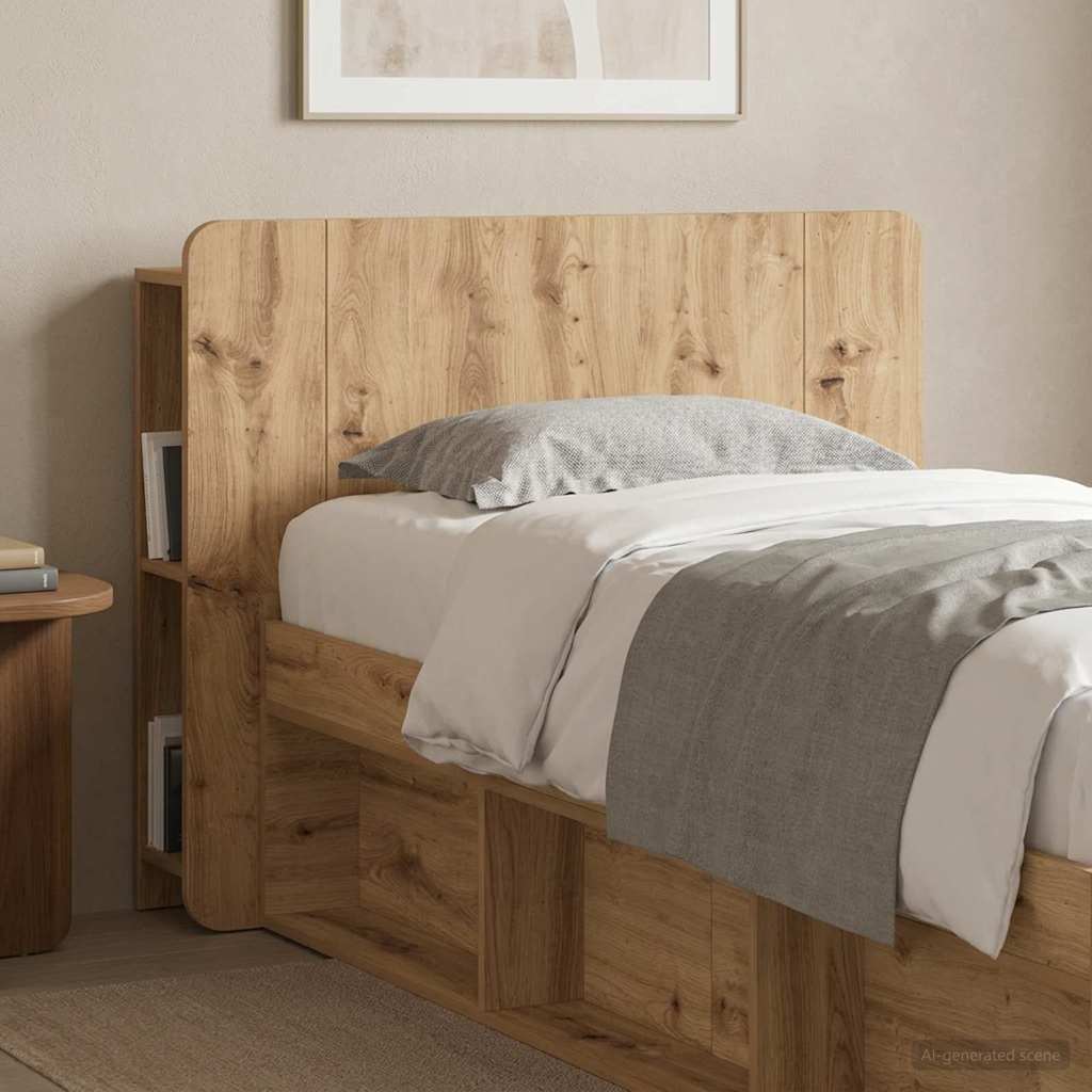 vidaXL Kopfteil Schrank Artisan-Eiche 119,5 x 18,5 x 80 cm