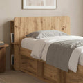 vidaXL Kopfteil Schrank Artisan-Eiche 119,5 x 18,5 x 80 cm