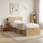 vidaXL Kopfteil Schrank Artisan-Eiche 119,5 x 18,5 x 80 cm