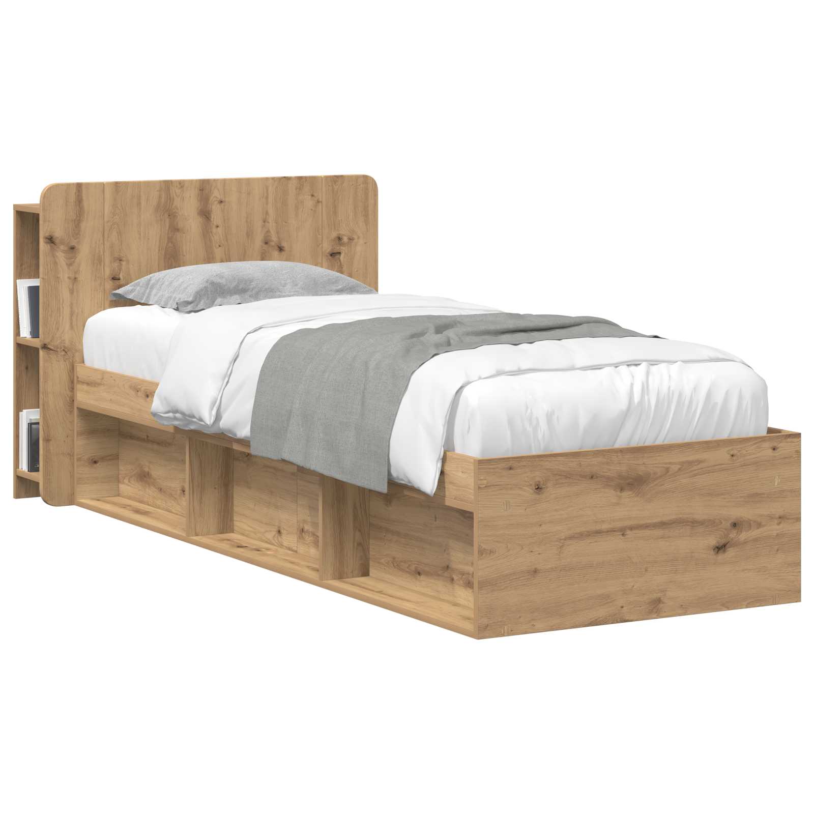 vidaXL Kopfteil Schrank Artisan-Eiche 119,5 x 18,5 x 80 cm