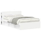 vidaXL Kopfteil Schrank Weiß 135 x 18,5 x 80 cm Holzwerkstoff