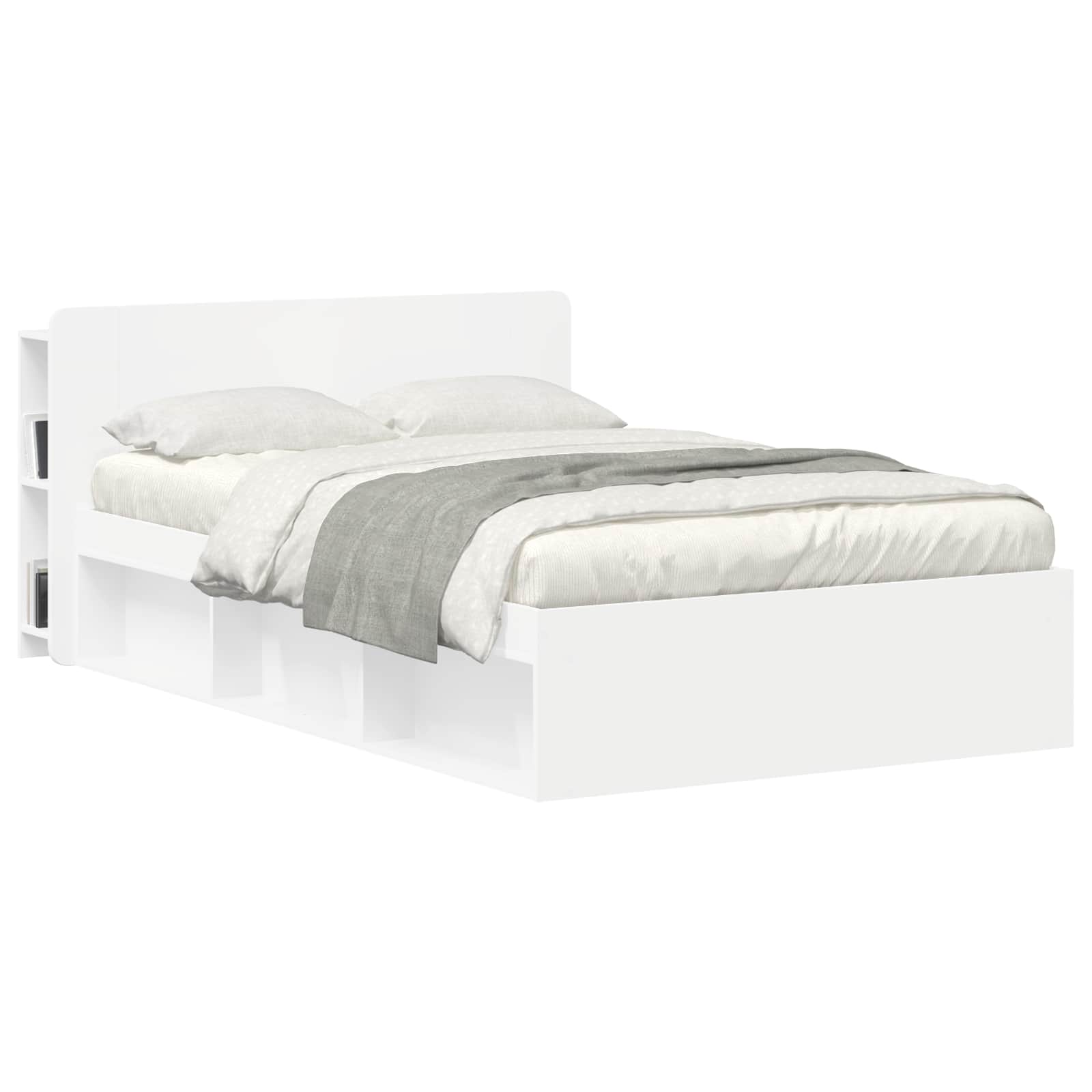 vidaXL Kopfteil Schrank Weiß 135 x 18,5 x 80 cm Holzwerkstoff
