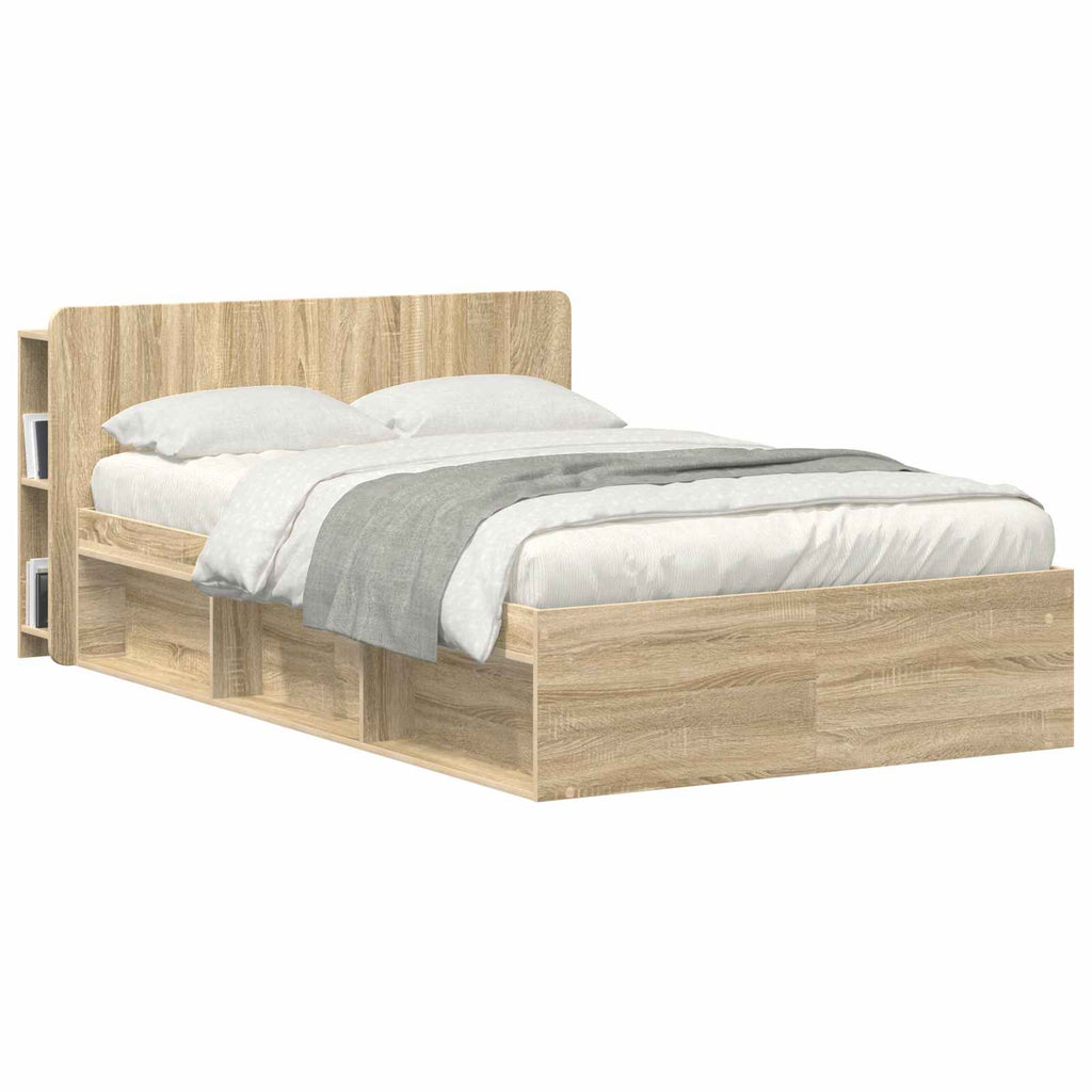 vidaXL Kopfteil Schrank mit Speicher Sonoma Holzwerkstoff
