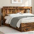 vidaXL Kopfteil-Schrank Geräucherte Eiche 215 x 18,5 x 100 cm