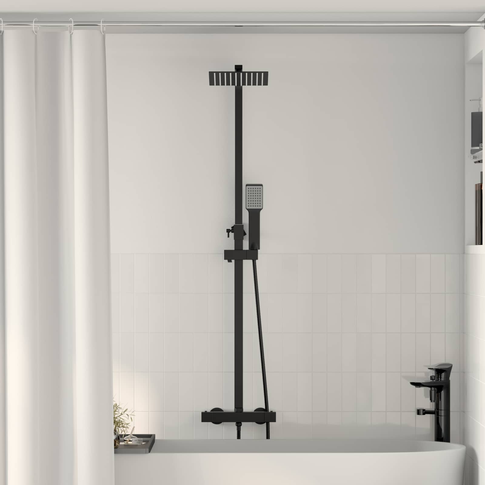 vidaXL Thermostatisches Duschset SS201