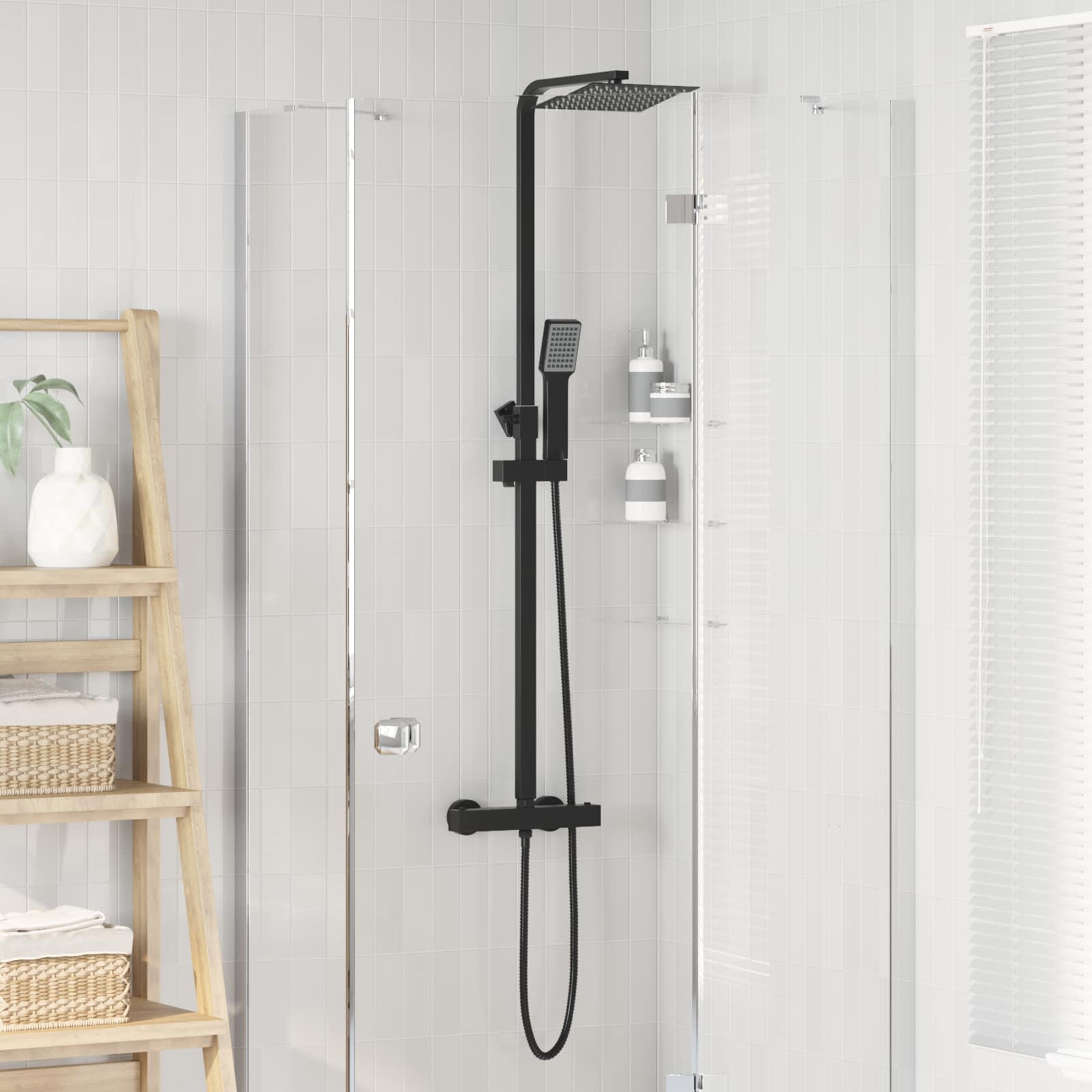 vidaXL Thermostatisches Duschset SS201