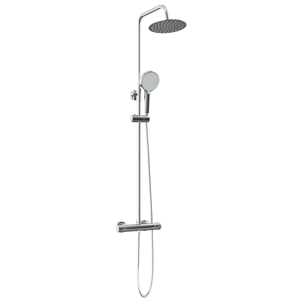 vidaXL Thermostatisches Duschset Chrom SS201