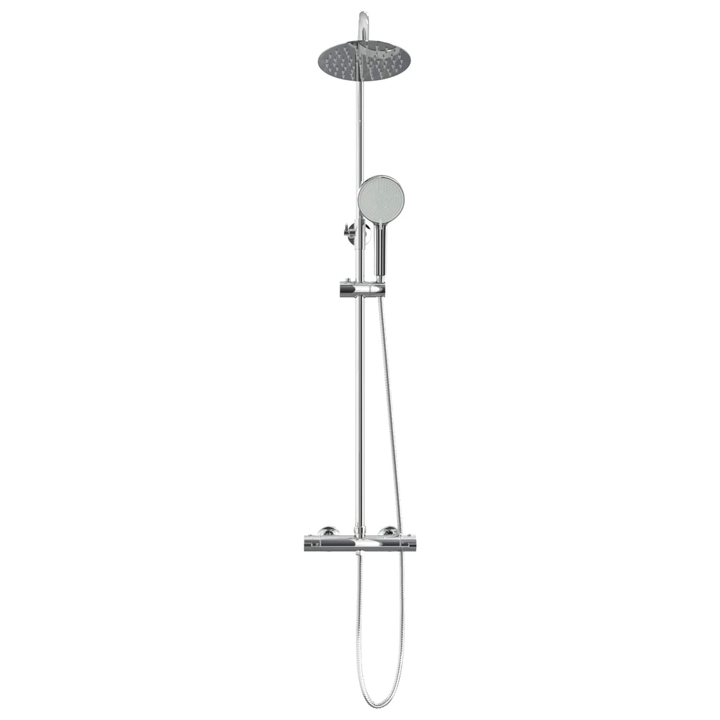 vidaXL Thermostatisches Duschset Chrom SS201