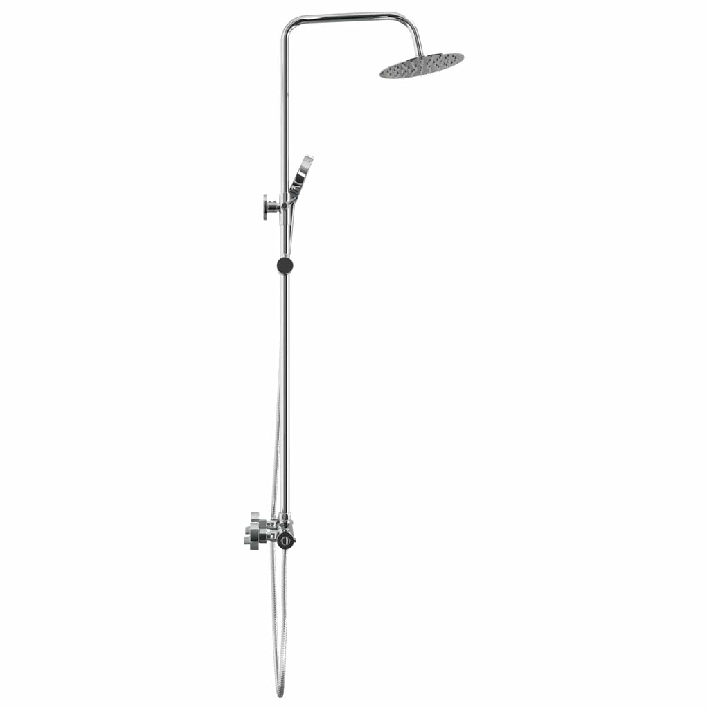 vidaXL Thermostatisches Duschset Chrom SS201