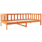 vidaXL Bettrahmen Wachsbraun 90 x 190 cm Massives Kiefernholz