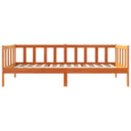 vidaXL Bettrahmen Wachsbraun 90 x 190 cm Massives Kiefernholz