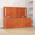 vidaXL Aufbewahrungsbox mit Speicher Wachsbraun 89 x 36,5 x 33 cm