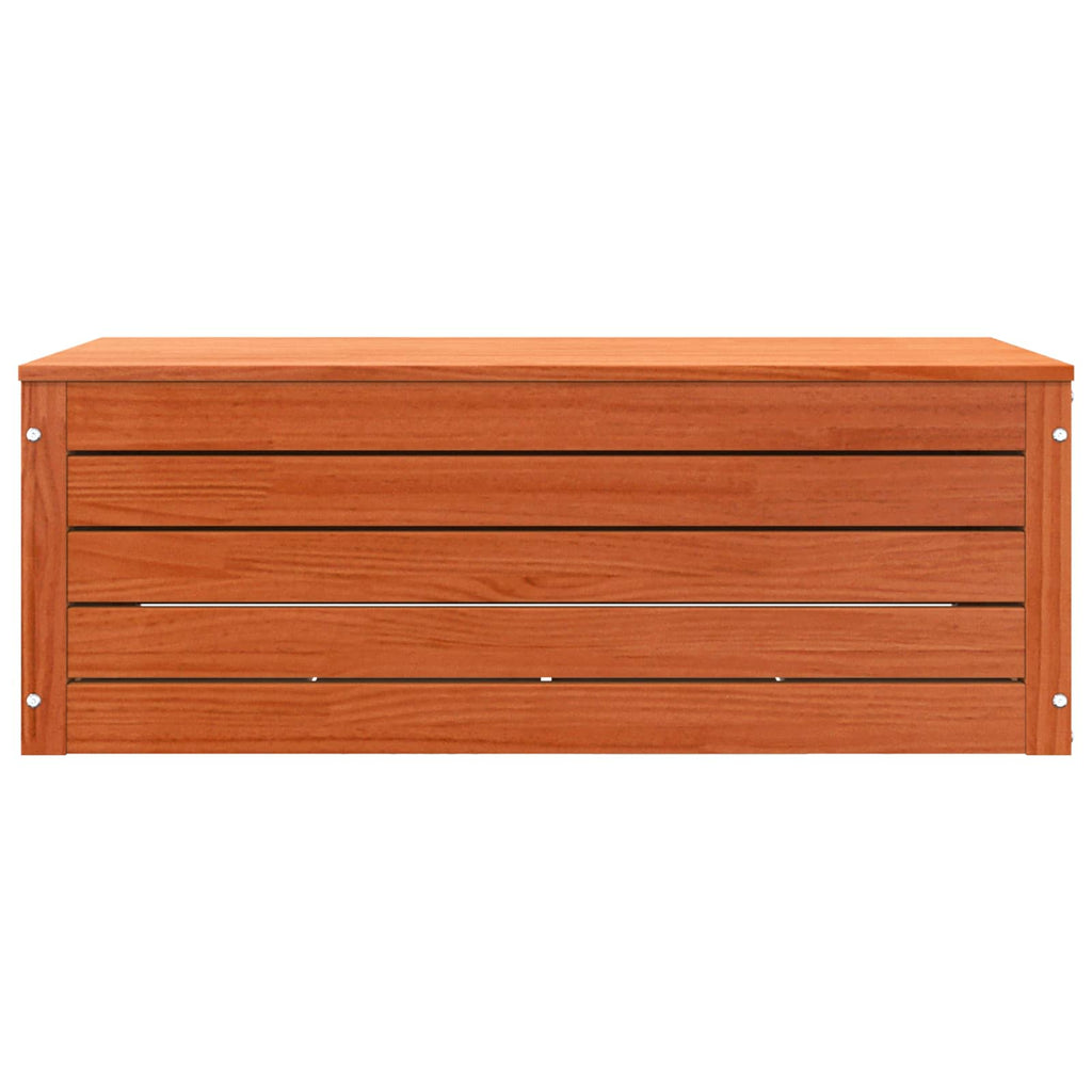 vidaXL Aufbewahrungsbox mit Speicher Wachsbraun 89 x 36,5 x 33 cm
