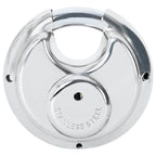 vidaXL Diskusschlösser mit Schlüsseln 6 pcs Silber 6 x 2,3 x 6 cm