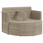 vidaXL Garten-Sofa 8 pcs Hellgrau und Dunkelgrau Poly-Rattan
