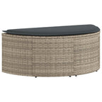 vidaXL Garten-Sofa 8 pcs Hellgrau und Dunkelgrau Poly-Rattan