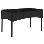 vidaXL Gartensofa-set mit Kissen 2 pcs Schwarz und Creme Poly-Rattan
