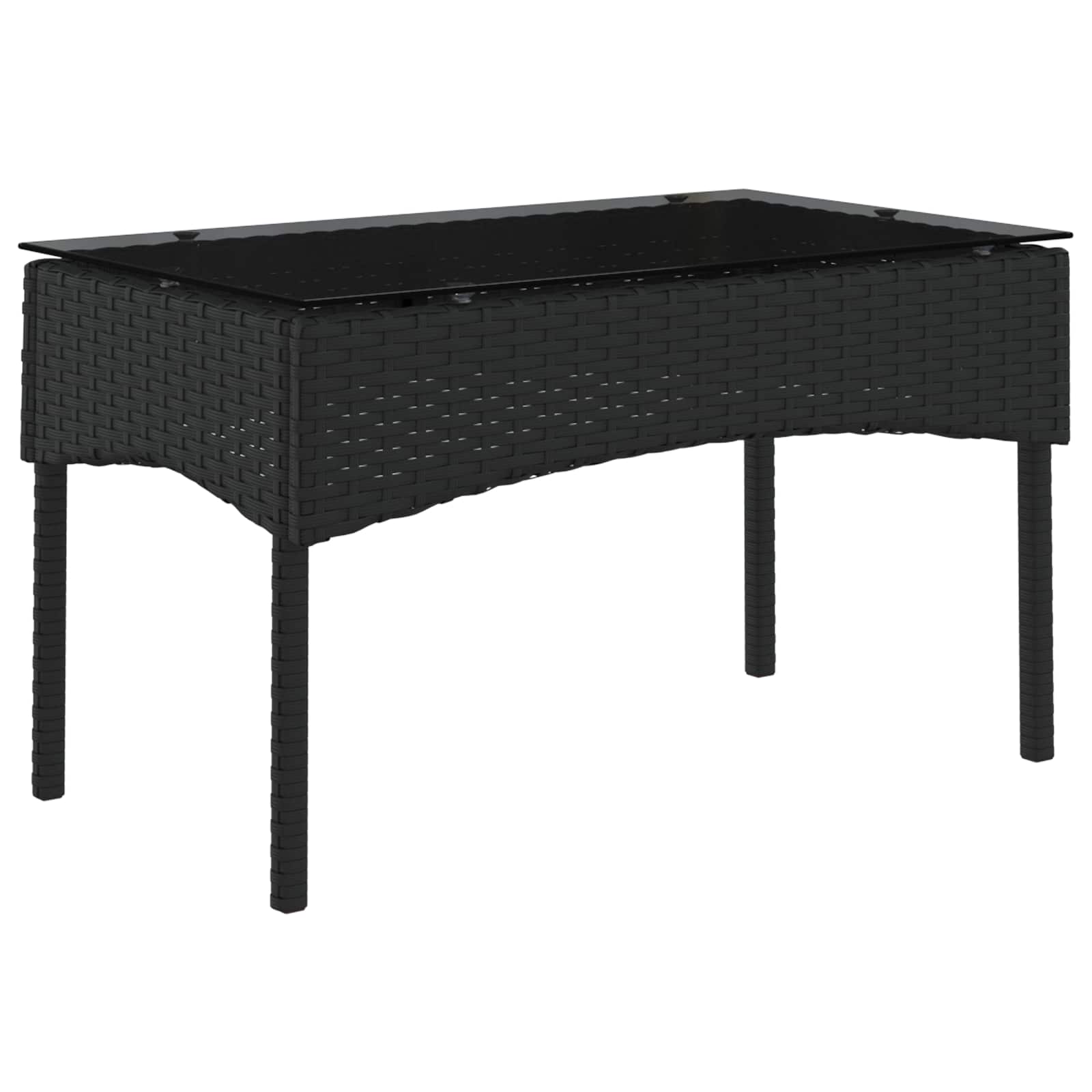 vidaXL Gartensofa-set mit Kissen 2 pcs Schwarz und Creme Poly-Rattan