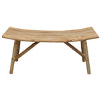 vidaXL Gartenbank Natur 110 x 45 x 50 cm Bambus