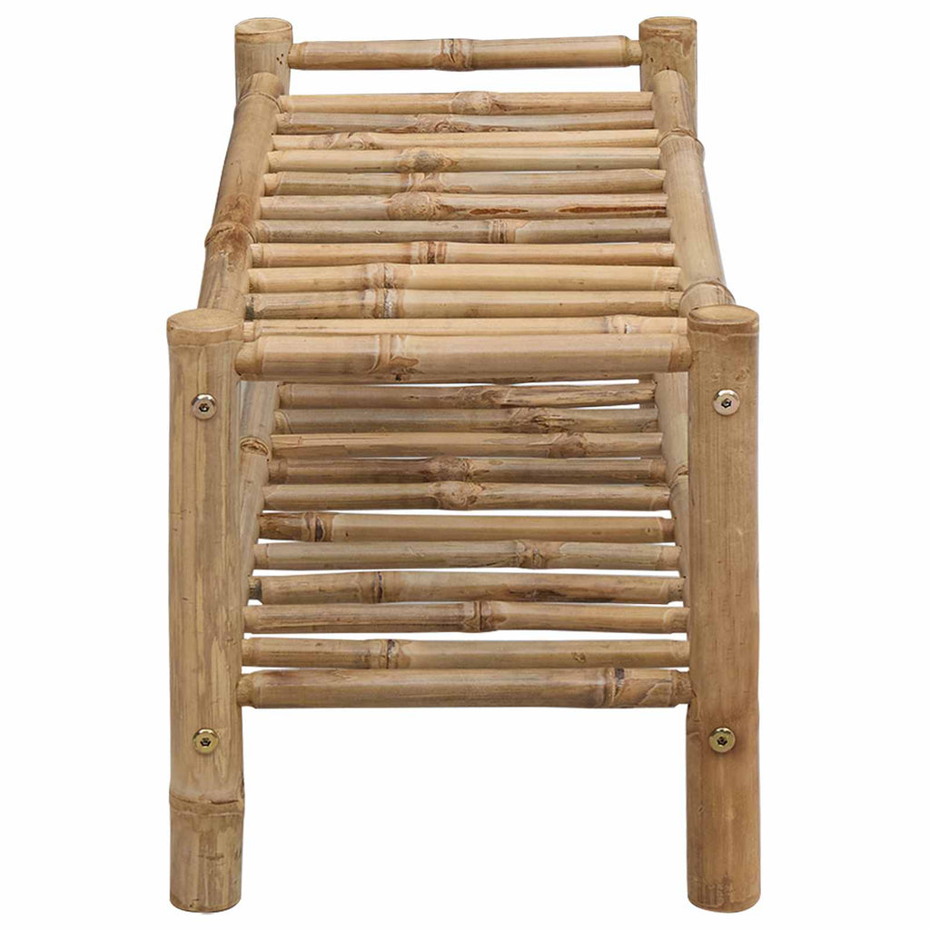 vidaXL Schuhregal mit Regal mit Speicher Natur 68 x 28 x 30 cm Bambus