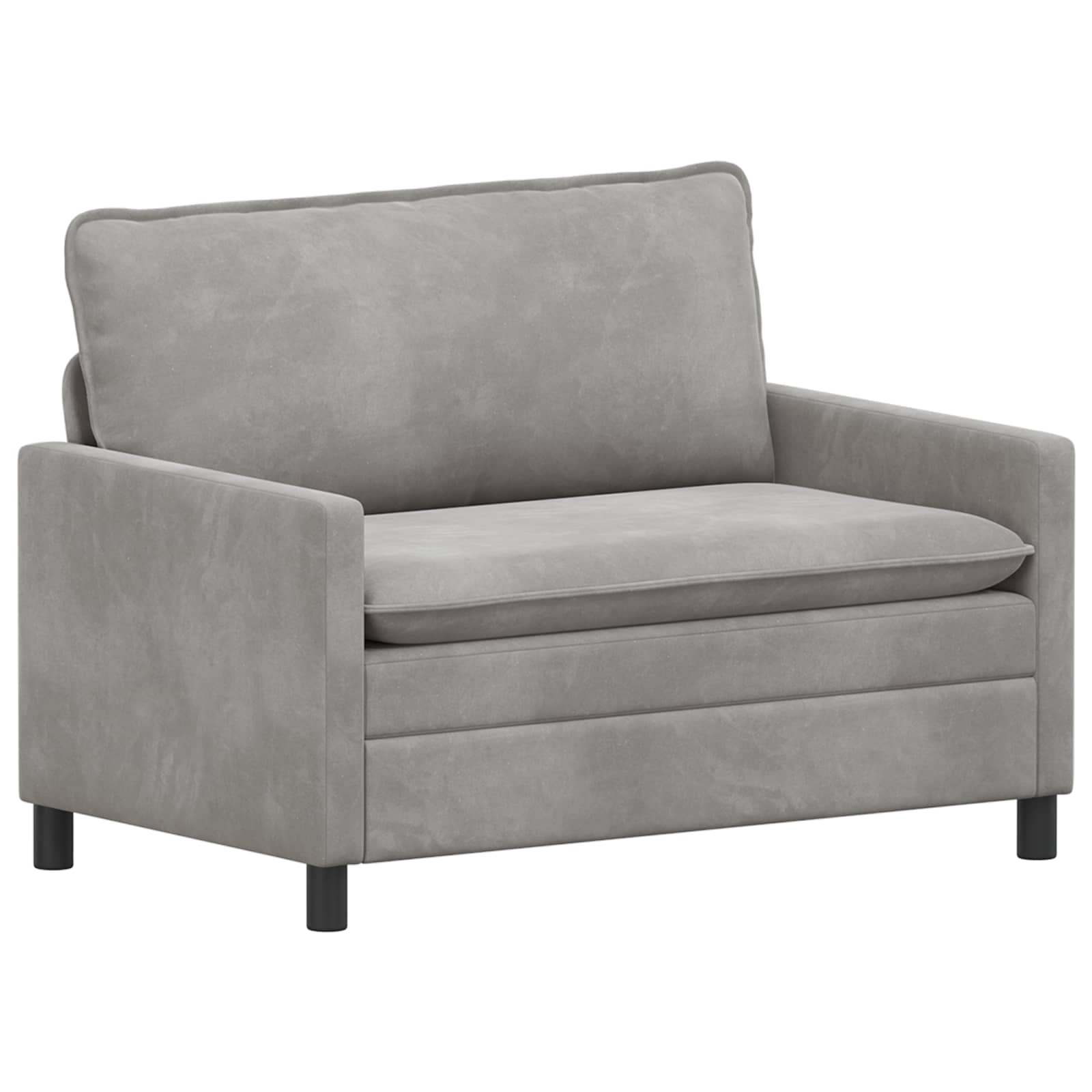 vidaXL Sofa Set 2 pcs Hellgrau Samt