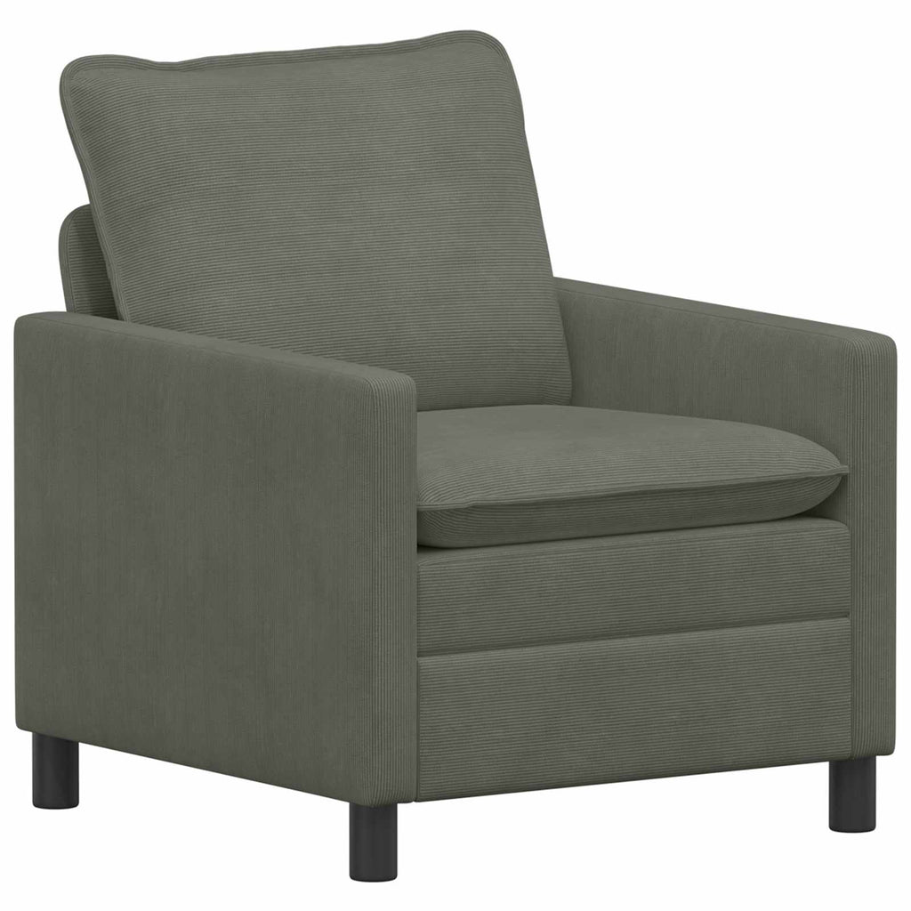 vidaXL Sofa Set 2 pcs Hellgrau Stoff