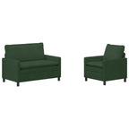vidaXL Sofa Set 2 pcs Dschungelgrün Stoff