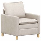 vidaXL Sofa Set 2 pcs Creme Polyester