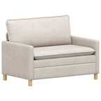 vidaXL Sofa Set 2 pcs Creme Polyester