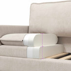 vidaXL Sofa Set 2 pcs Creme Polyester