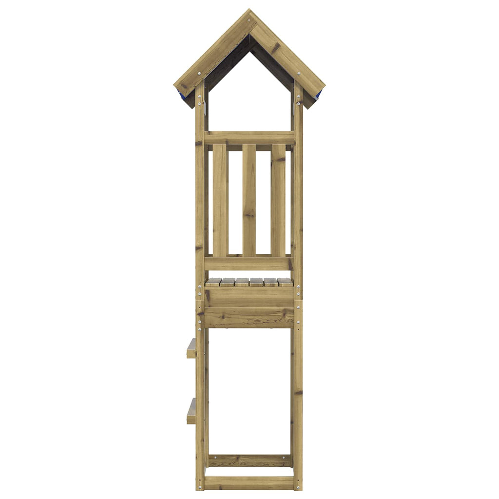 vidaXL Spielturm Braun Massives imprägniertes Holz