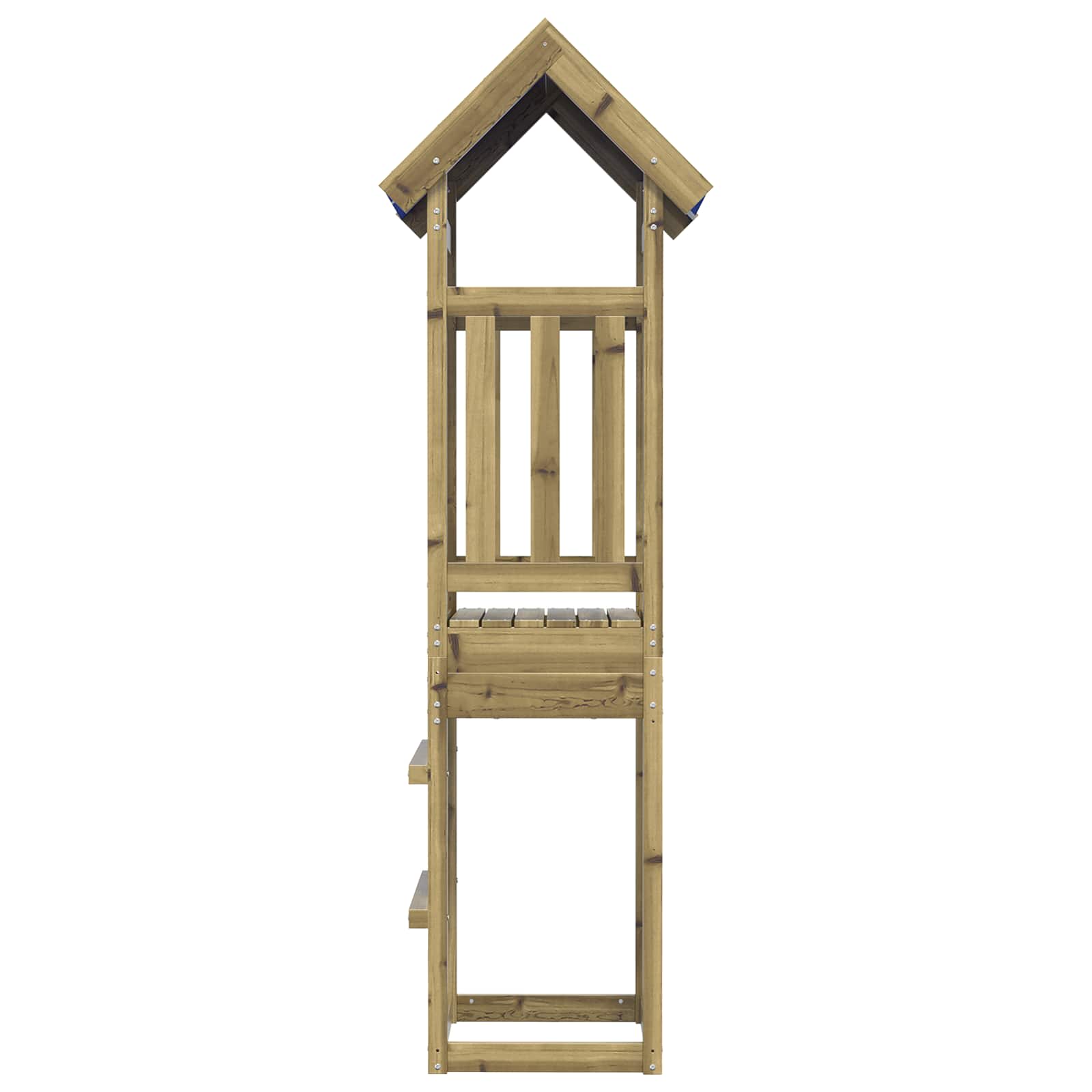 vidaXL Spielturm Braun Massives imprägniertes Holz