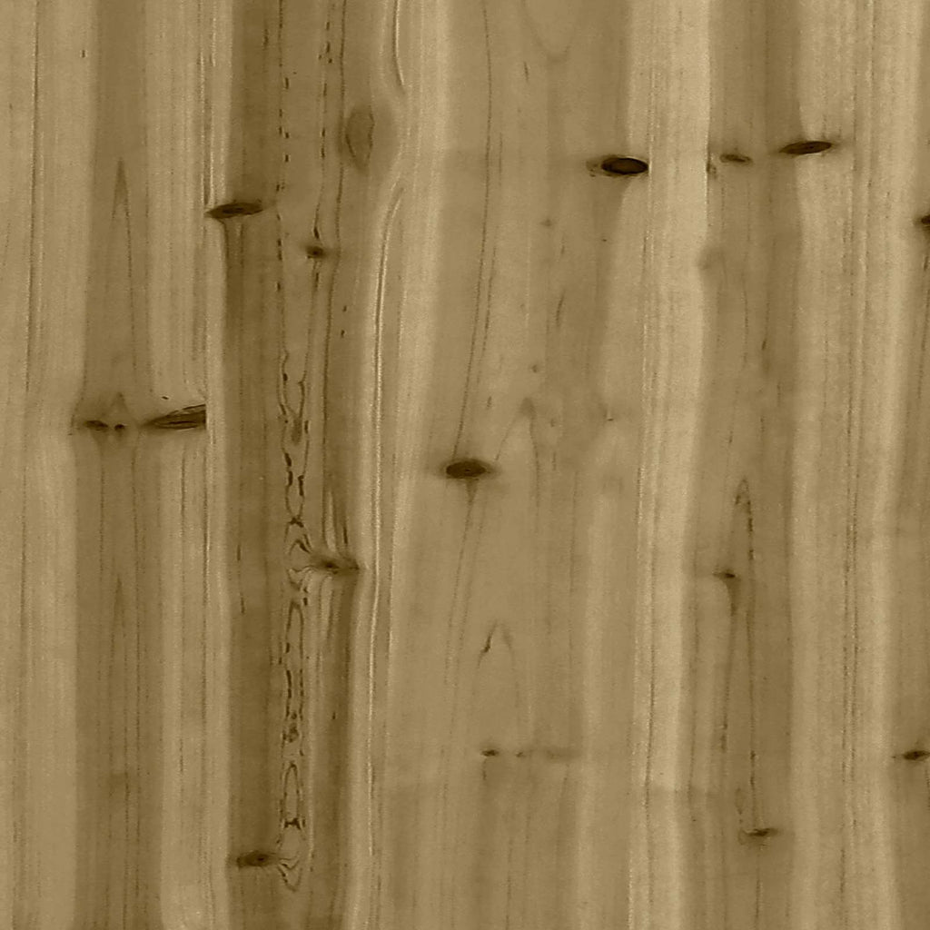 vidaXL Spielturm Braun Massives imprägniertes Holz