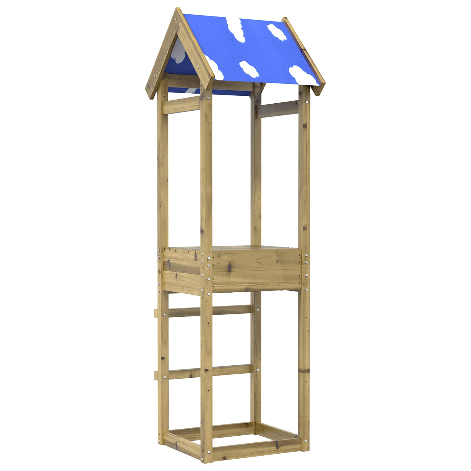 vidaXL Spielturm Braun Massives imprägniertes Holz