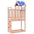 vidaXL Spielturm Braun 52,5 x 46,5 x 208 cm Massives Douglasienholz